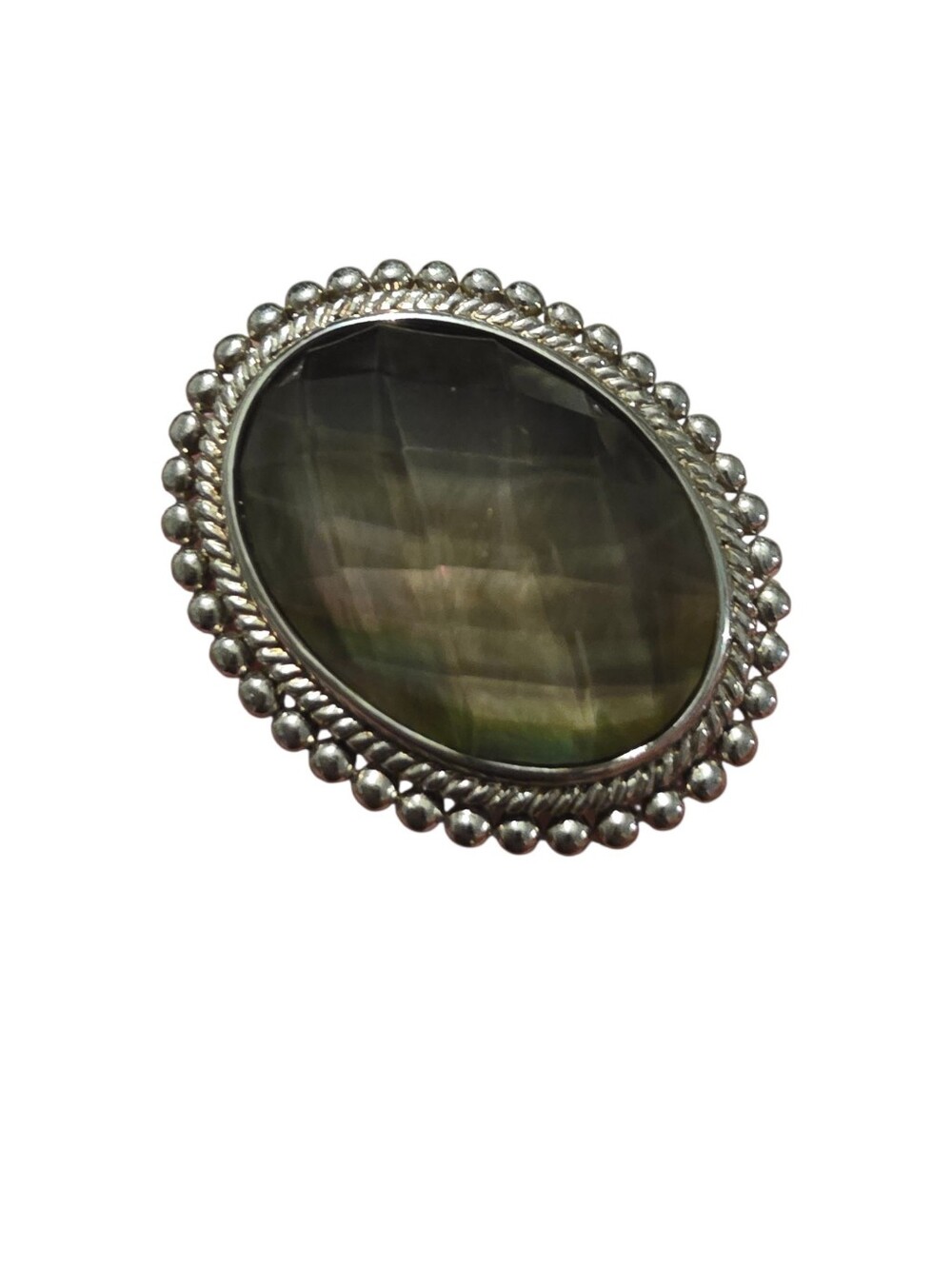 Mystic Topaz Doublet Silver Ring - Picture 4 of 4